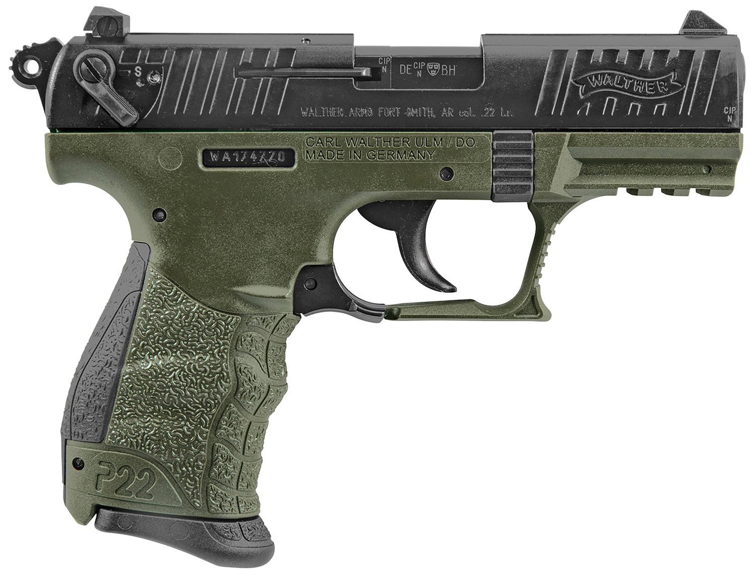 P22 MLTRY 22LR 10+1 3.4" OD CA