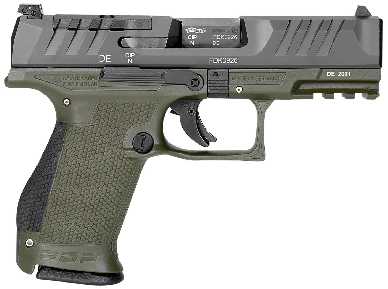 PDP 9MM CPT 4" BLK/GRN OR 15+1