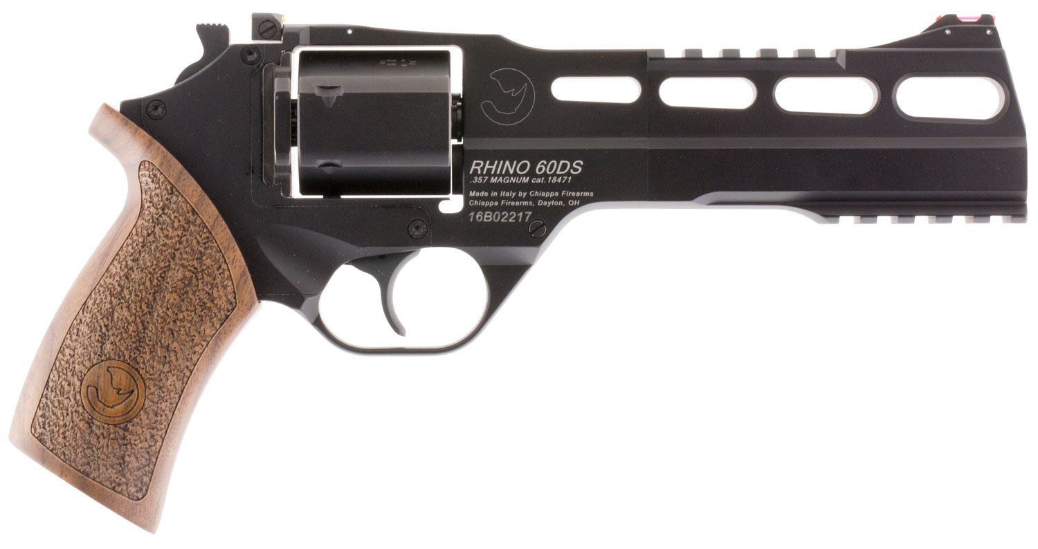 RHINO 60DS 357MAG 6" BLK ADJ